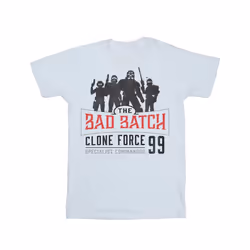 Star Wars Mens The Bad Batch Clone Force 99 T-Shirt - XXL, White
