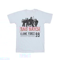Star Wars Mens The Bad Batch Clone Force 99 T-Shirt - XXL, White