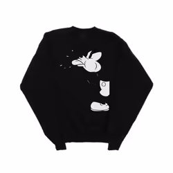Disney Womens/Ladies Mickey Mouse Cut Sweatshirt - XXL, Black