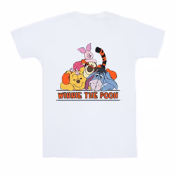 Disney Mens Winnie The Pooh Group T-Shirt - M, White