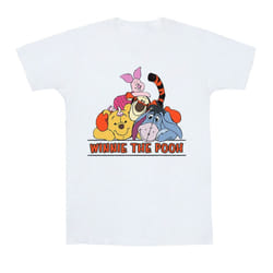Disney Mens Winnie The Pooh Group T-Shirt - M, White