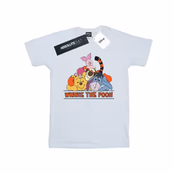 Disney Womens/Ladies Winnie The Pooh Group Cotton Boyfriend T-Shirt - XXL, White
