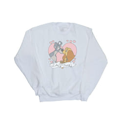 Disney Womens/Ladies Lady And The Tramp Love Sweatshirt - S, White