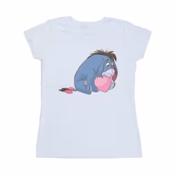 Disney Womens/Ladies Winnie The Pooh Eeyore Mouth Cotton T-Shirt - S, White