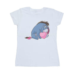 Disney Womens/Ladies Winnie The Pooh Eeyore Mouth Cotton T-Shirt - XL, White