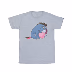 Disney Womens/Ladies Winnie The Pooh Eeyore Mouth Cotton Boyfriend T-Shirt - S, Sports Grey
