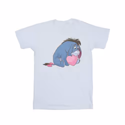 Disney Womens/Ladies Winnie The Pooh Eeyore Mouth Cotton Boyfriend T-Shirt - XXL, White