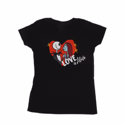 Disney Womens/Ladies The Nightmare Before Christmas Love Is Alive Cotton T-Shirt - L, Black
