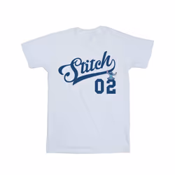 Disney Mens Lilo And Stitch Athletic T-Shirt - M, White