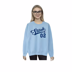Disney Womens/Ladies Lilo And Stitch Athletic Sweatshirt - XL, White