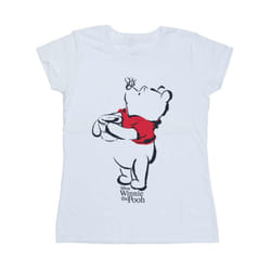 Disney Womens/Ladies Winnie The Pooh Drawing Cotton T-Shirt - XL, White