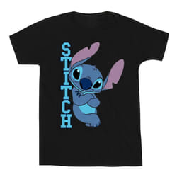 Disney Mens Lilo And Stitch Posing T-Shirt - XXL, Black