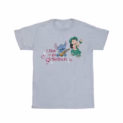 Disney Womens/Ladies Lilo And Stitch Hawaii Cotton Boyfriend T-Shirt - XXL, Sports Grey