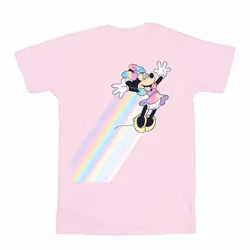Disney Girls Minnie Mouse Whoosh Cotton T-Shirt - 12-13 Years, Pink