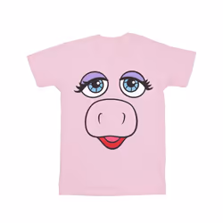 Disney Girls The Muppets Miss Piggy Face Cotton T-Shirt - 9-11 Years, Baby Pink