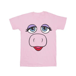 Disney Girls The Muppets Miss Piggy Face Cotton T-Shirt - 9-11 Years, Baby Pink