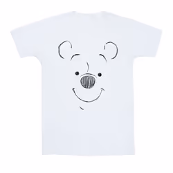Disney Mens Winnie The Pooh Winnie The Pooh Face T-Shirt - XXL, White