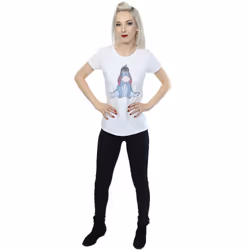 Disney Womens/Ladies Winnie The Pooh Classic Eeyore Cotton T-Shirt - XXL, White
