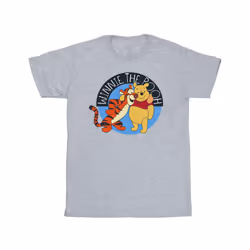 Disney Mens Winnie The Pooh With Tigger T-Shirt - S, Sports Grey