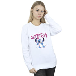 Disney Womens/Ladies Lilo And Stitch Graffiti Sweatshirt - L, White