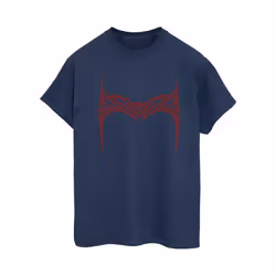 Marvel Womens/Ladies Doctor Strange Wanda Crown Cotton Boyfriend T-Shirt - M, Navy Blue