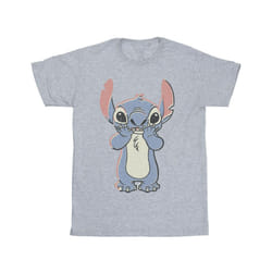 Disney Mens Lilo And Stitch Big Print T-Shirt - 3XL, Sports Grey