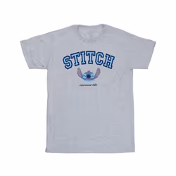 Disney Mens Lilo And Stitch Collegial T-Shirt - S, Sports Grey