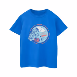Disney Girls Moana Sunset Cotton T-Shirt - 5-6 Years, Royal Blue