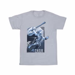 Marvel Boys Thor Love And Thunder Attack T-Shirt - 12-13 Years, Sports Grey