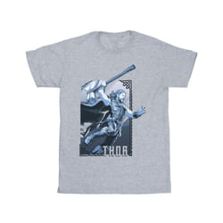 Marvel Boys Thor Love And Thunder Attack T-Shirt - 12-13 Years, Sports Grey