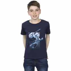 Marvel Boys Thor Love And Thunder Attack T-Shirt - 12-13 Years, Navy Blue
