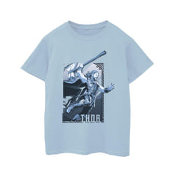 Marvel Boys Thor Love And Thunder Attack T-Shirt - 12-13 Years, Baby Blue