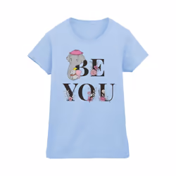 Disney Womens/Ladies Dumbo Be You Cotton T-Shirt - L, Baby Blue