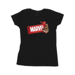 Marvel Universe Womens/Ladies Marvel Chocolate Cotton T-Shirt - XL, Black
