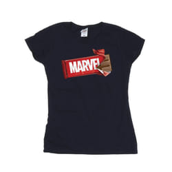 Marvel Universe Womens/Ladies Marvel Chocolate Cotton T-Shirt - XXL, Navy Blue