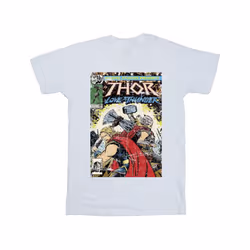 Marvel Mens Thor Love And Thunder Vintage Poster T-Shirt - XL, White