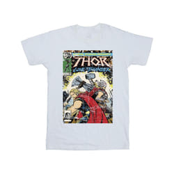 Marvel Mens Thor Love And Thunder Vintage Poster T-Shirt - XL, White
