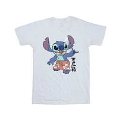 Disney Mens Lilo & Stitch Bermuda Shorts T-Shirt - XL, White