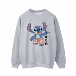 Disney Mens Lilo & Stitch Bermuda Shorts Sweatshirt - S, Sports Grey