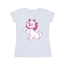 Disney Womens/Ladies The Aristocats Marie Cotton T-Shirt - XXL, White
