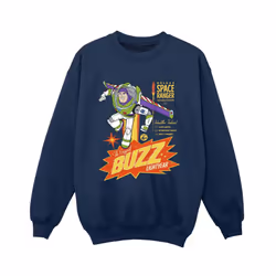 Disney Boys Toy Story Buzz Lightyear Space Sweatshirt - 5-6 Years, Navy Blue