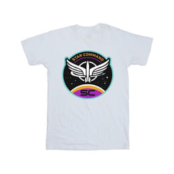 Disney Mens Lightyear Star Command Circle T-Shirt - L, White