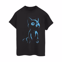Disney Womens/Ladies Lightyear Sox Cute Stare Cotton Boyfriend T-Shirt - L, Black