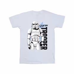 Star Wars Boys Storm Trooper T-Shirt - 7-8 Years, White