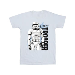Star Wars Boys Storm Trooper T-Shirt - 7-8 Years, White