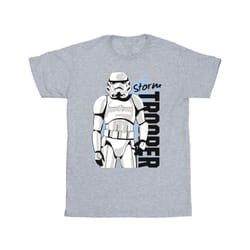 Star Wars Boys Storm Trooper T-Shirt - 12-13 Years, Sports Grey