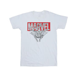 Marvel Mens Spider Man Logo Red T-Shirt - XL, White