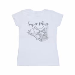Disney Womens/Ladies The Aristocats Marie Super Mum Cotton T-Shirt - M, White