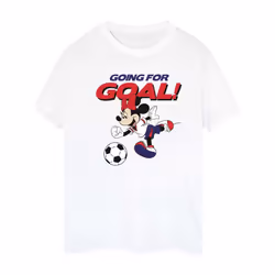 Disney Womens/Ladies Minnie Mouse Going For Goal Cotton Boyfriend T-Shirt - M, White