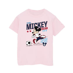 Disney Boys Mickey Mouse Team Mickey Football T-Shirt - 12-13 Years, Baby Pink